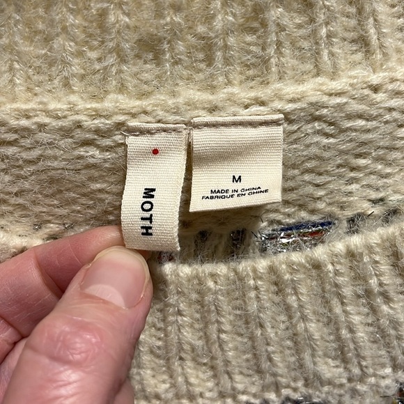 Anthropologie Moth sweater with sparkle polka dots - Picture 5 of 9